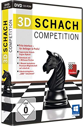 3D Schach 15 Competition. Für Windows 10/ 8/ 7/ Vista / XP (jeweils 32- & 64-Bit) PC