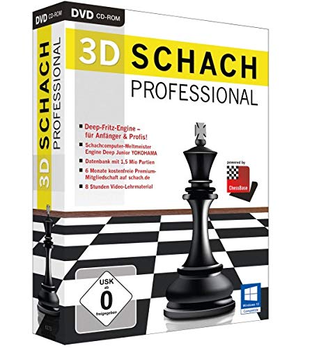 3D Schach 15 Professional. Für Microsoft Windows 8.1, 8, 7, Vista oder XP (jeweils 32- & 64-Bit) PC