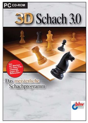 3D-Schach 3.0, 1 CD-ROM Das meisterliche Schachprogramm. Für Windows 95, 98, Me, 2000, NT 4.x, XP PC