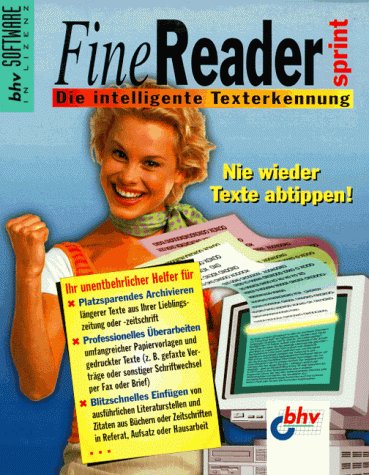 FineReader Sprint, CD-ROM: Die intelligente Texterkennung. Erkennt Texte in dtsch. u. engl. Sprache. Für Windows 3.x/95/NT ab 3.51 Books
