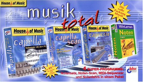 Musik total. CD- ROM für Windows. Musik und Kunst. Tools und Lernsoftware. Hobbies & Leisure