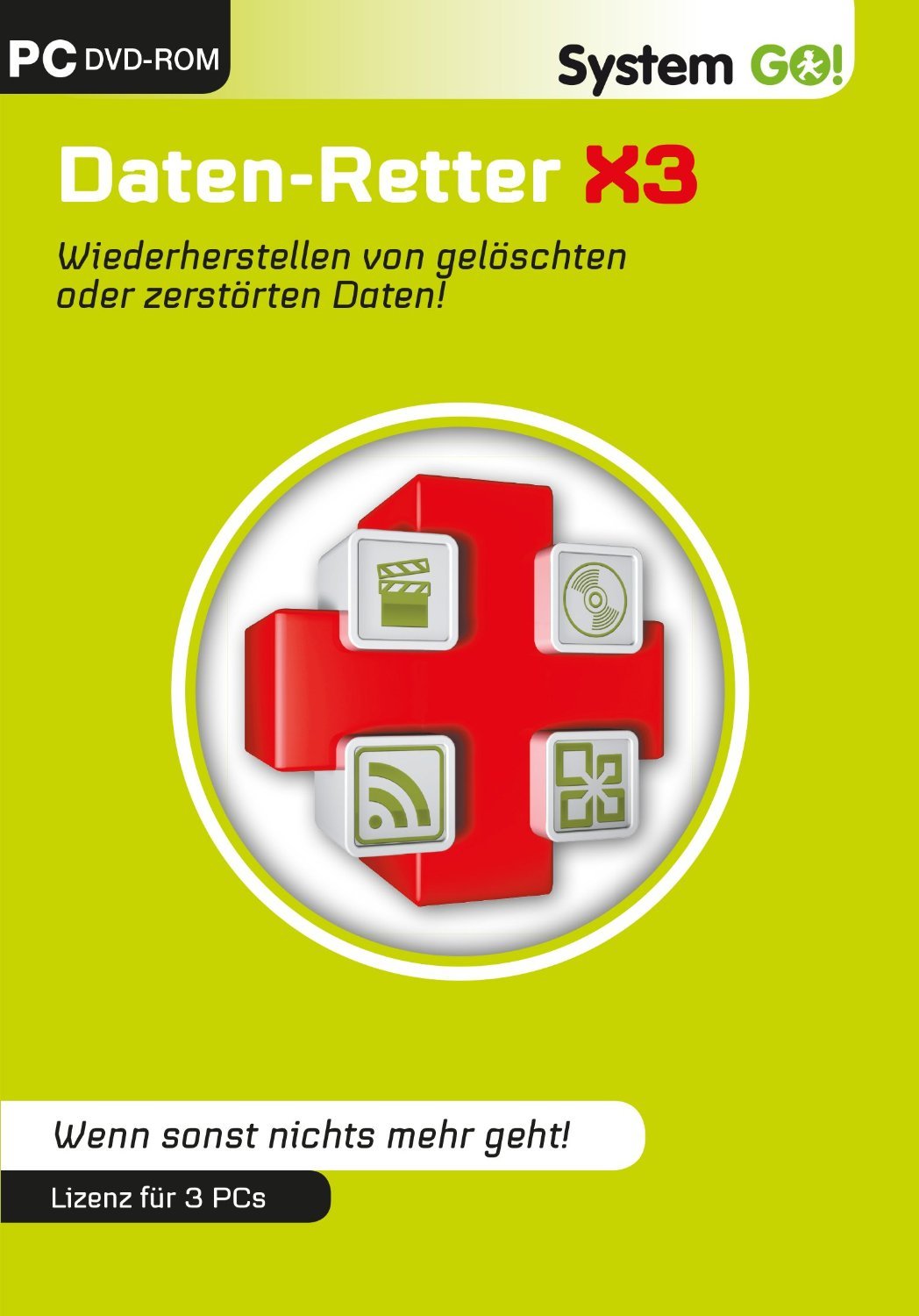System Go! - Daten Retter X3. Für Windows 8, 7, Vista, XP (jeweils 32- & 64-Bit) software