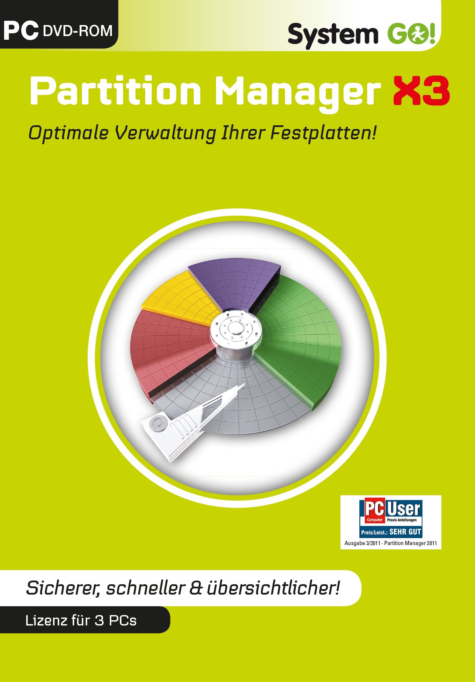System Go! - Partition Manager X3. Für Windows 8, 7, Vista, XP (jeweils 32- & 64-Bit), Other software