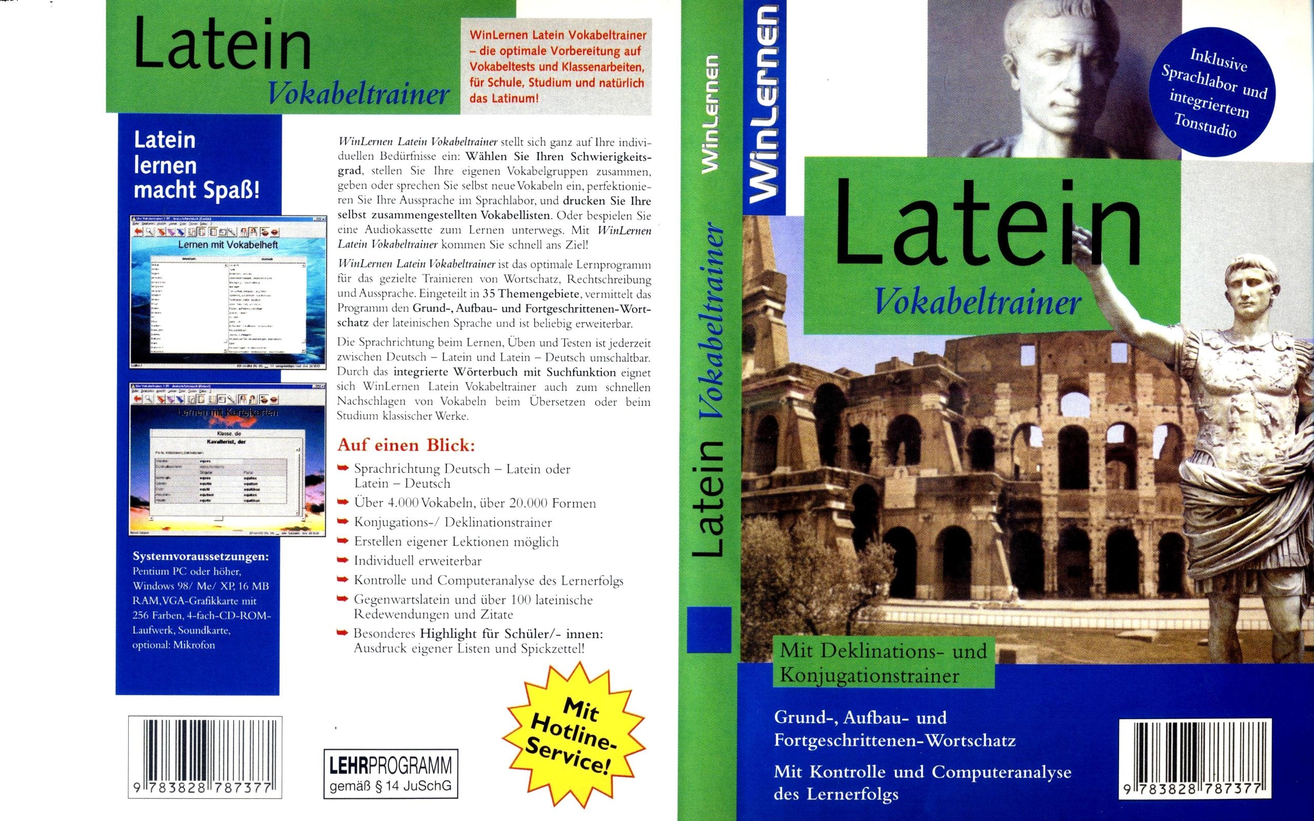 Latein-Vokabeltrainer. CD-ROM. Inkl. Sprachlabor und integriertem Tonstudio. Mit Deklinations- und Konjugationstrainer. Kontrolle und Computeranalyse des Lernerfolges Books