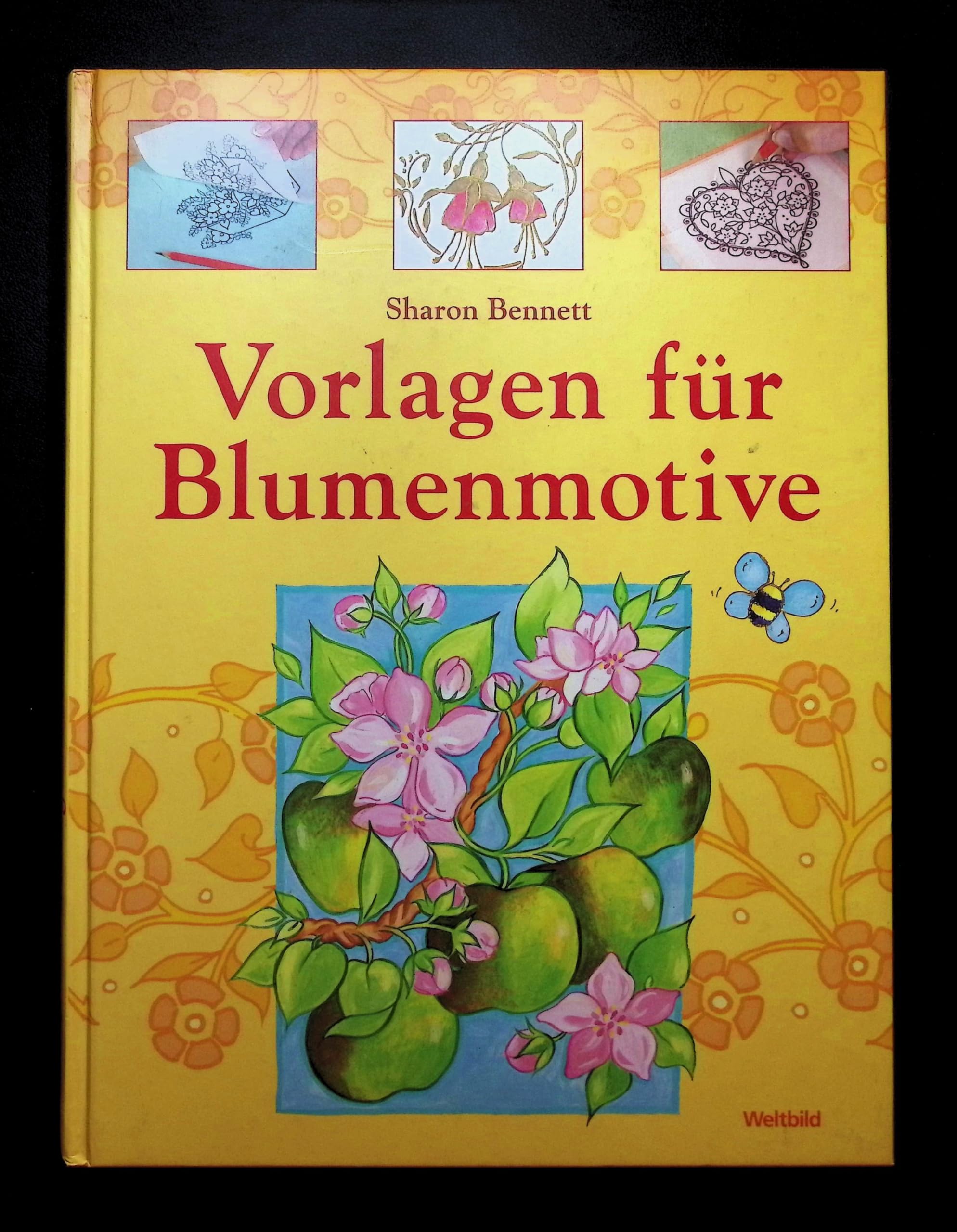 Vorlage für Blumenmotive Books