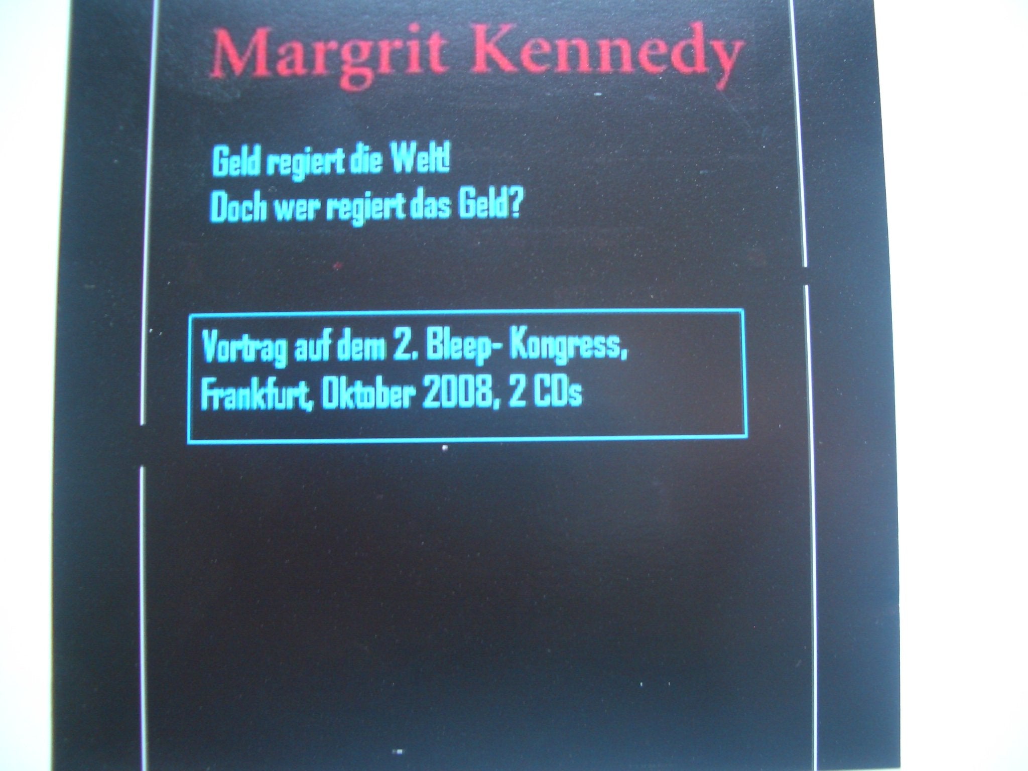 Geld regiert die Welt! Doch wer regiert das Geld? Hörbuch, 2 CDs Music