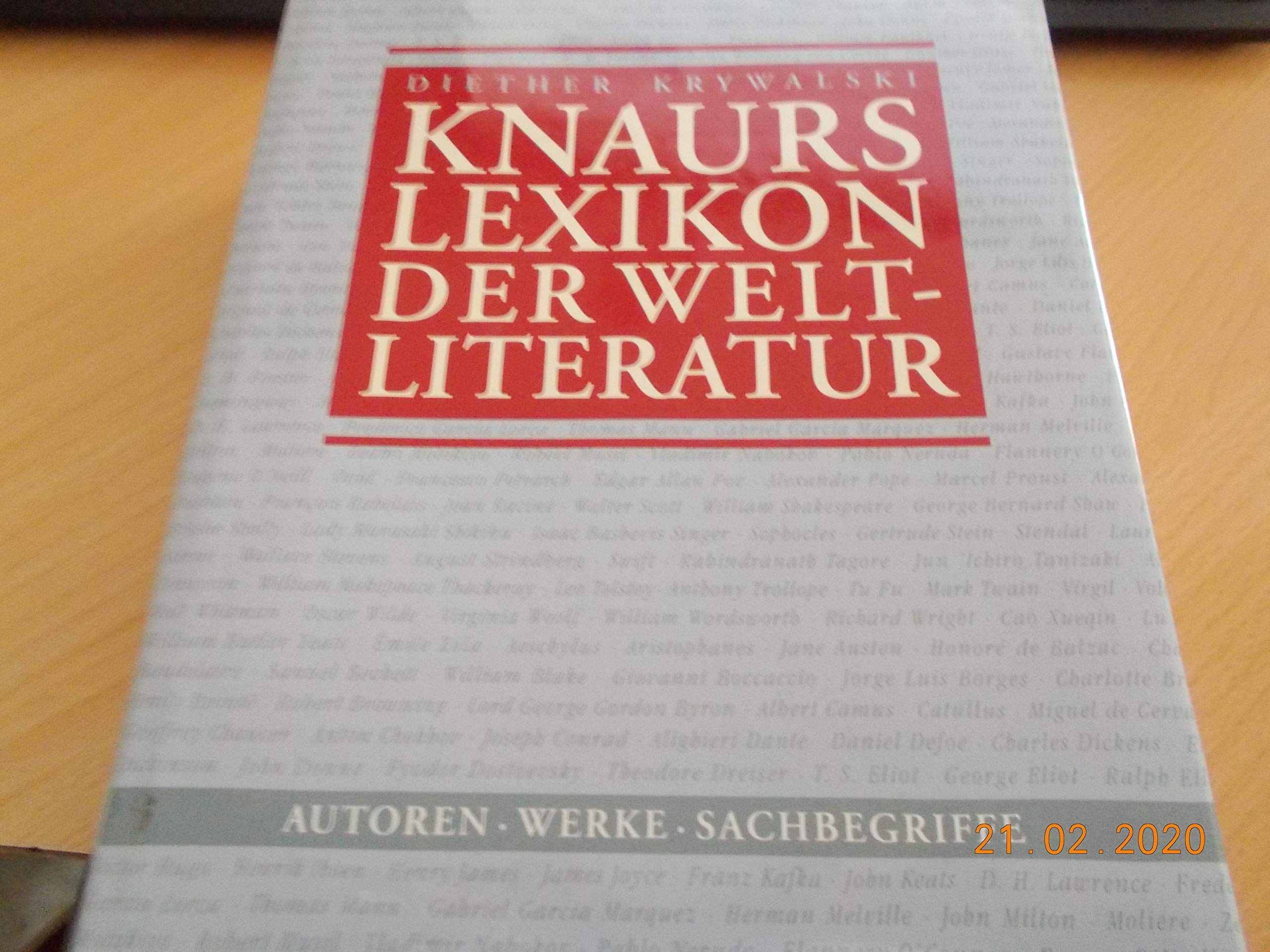 Knaurs Lexikon der Weltliteratur Natural Sciences