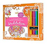 Meditation - Ausmalen für mehr Entspannung / Inklusive Buch, 8 original Faber-Castell-Buntstiften und 4 Postkarten zum Ausmalen und Verschicken Books