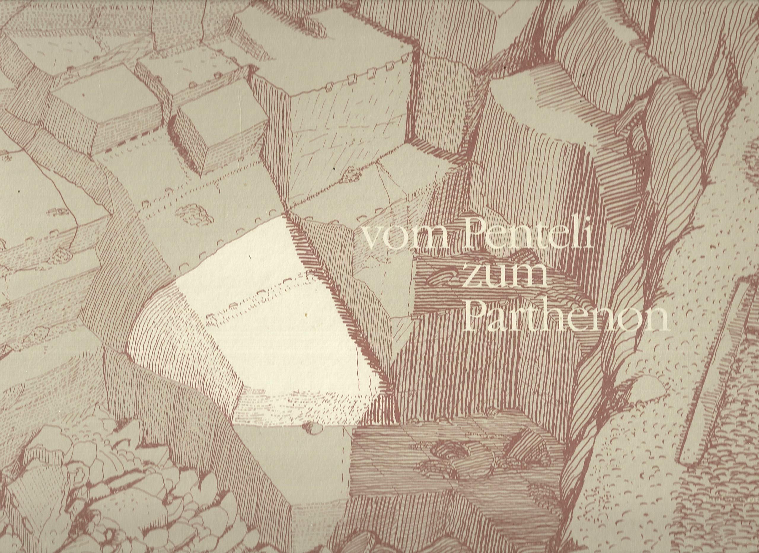 Vom Penteli zum Parthenon. Werdegang eines Kapitells zwischen Steinbruch und Tempel gezeichnet und beschrieben von Manolis Korres. Dieses Buch erscheint aus Anlaß der Ausstellung in der Glyptothek Books