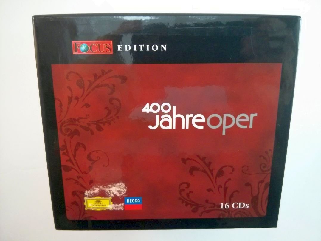 FOCUS-Edition, 400 Jahre Oper, 16 Audio-CDs: Nessun dorma!; Der Hölle Rache; L' amour, l' amour; Durch die Wälder, durch die Auen; Die Frist ist um; ... Una furtiva lagrima; Glück, das mir verblieb Books