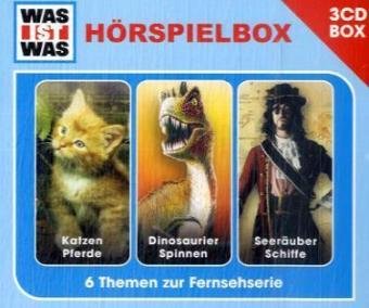 Was ist Was - Hörspielbox III: Folgen 7-9: 6 Themen zur Fernsehserie: Katzen / Pferde; Dinosaurier / Spinnen; Seeräuber / Schiffe (Hörspielboxen) Children's books