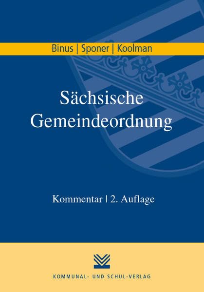 Sächsische Gemeindeordnung Law Books