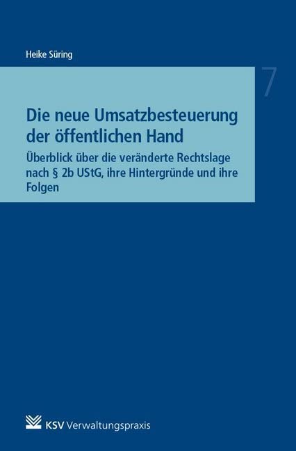 Die neue Umsatzbesteuerung der öffentlichen Hand Law