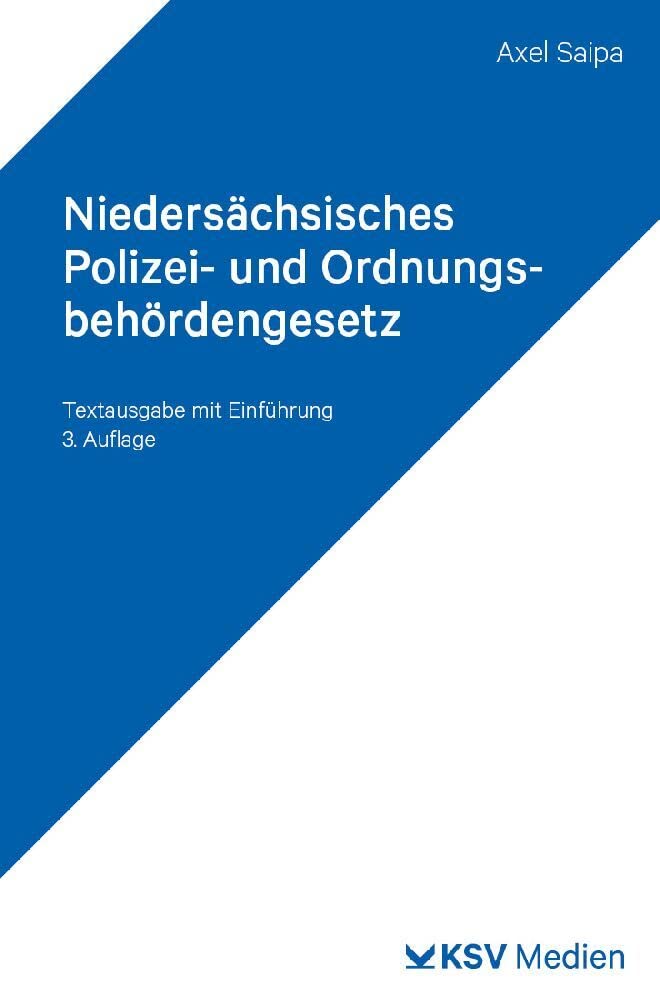 Niedersächsisches Polizei- und Ordnungsbehördengesetz (NPOG): Textausgabe mit Einführung Law