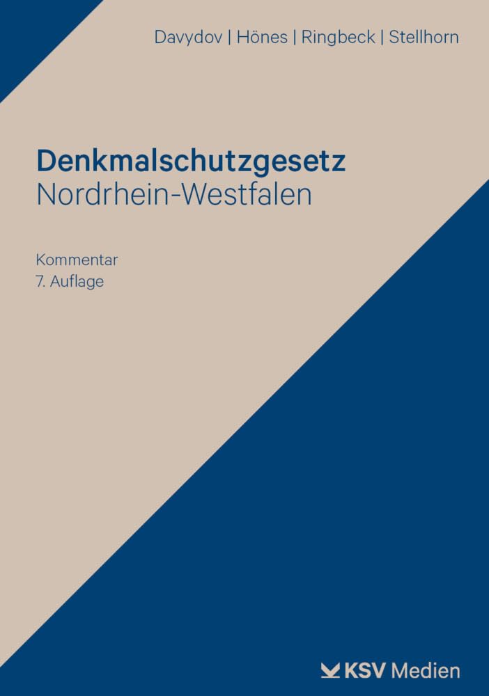Denkmalschutzgesetz Nordrhein-Westfalen: Kommentar Law