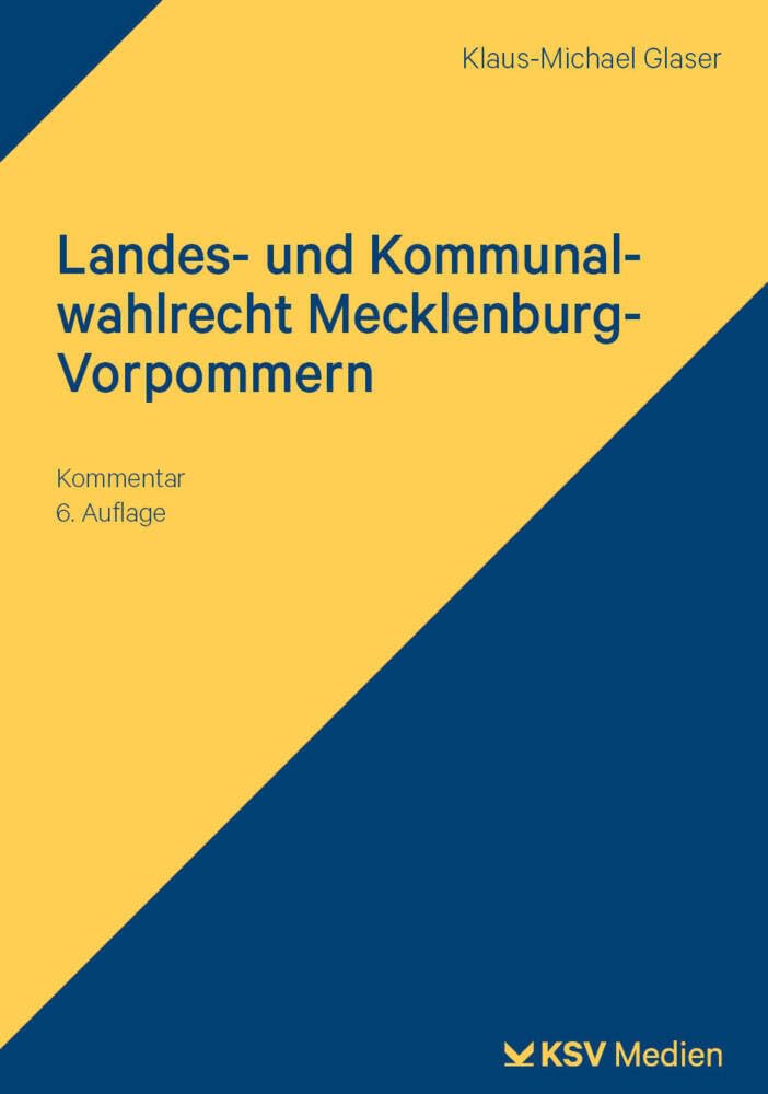Landes- und Kommunalwahlrecht Mecklenburg-Vorpommern: Kommentar Law