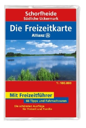 Die Allianz Freizeitkarte Schorfheide, Südliches Uckermark 1:100 000: Wanderparkplätze, Fahrradtouren, Die schönsten Biergärten & Ausflugslokale. Die schönsten Ausflüge für Freizeit und Familie Maps & Plans