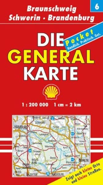 Die Generalkarte Deutschland Pocket. 1:200000: Die Generalkarten Deutschland Pocket, 20 Bl., Bl.6, Braunschweig, Schwerin, Brandenburg Leisure, Home & Garden