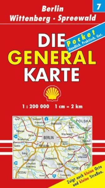 Die Generalkarte Deutschland Pocket. 1:200000: Die Generalkarten Deutschland Pocket, 20 Bl., Bl.7, Berlin, Wittenberg, Spreewald Leisure, Home & Garden