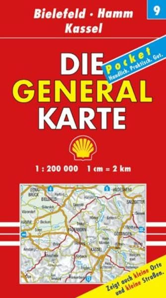 Die Generalkarte Deutschland Pocket. 1:200000: Die Generalkarten Deutschland Pocket, 20 Bl., Bl.9, Bielefeld, Hamm, Kassel Leisure, Home & Garden
