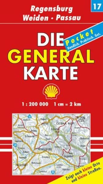 Die Generalkarte Deutschland Pocket. 1:200000: Die Generalkarten Deutschland Pocket, 20 Bl., Bl.17, Regensburg, Weiden, Passau Leisure, Home & Garden