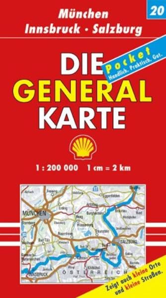 Die Generalkarte Deutschland Pocket. 1:200000: Die Generalkarten Deutschland Pocket, 20 Bl., Bl.20, München, Innsbruck, Salzburg Leisure, Home & Garden
