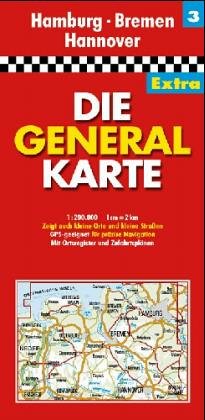 Die Generalkarten Deutschland Extra, 12 Bl., Bl.3, Niedersachsen Leisure, Home & Garden