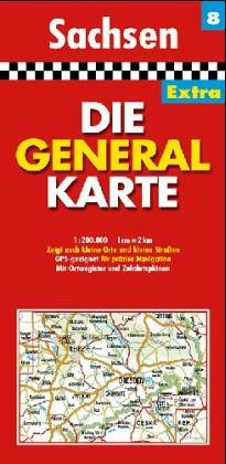 Die Generalkarten Deutschland Extra, 12 Bl., Bl.8, Sachsen Leisure, Home & Garden