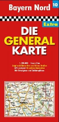 Die Generalkarten Deutschland Extra, 12 Bl., Bl.10, Bayern Nord Leisure, Home & Garden