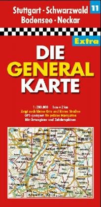 Die Generalkarten Deutschland Extra, 12 Bl., Bl.11, Baden-Württemberg Leisure, Home & Garden