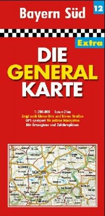 Die Generalkarten Deutschland Extra, 12 Bl., Bl.12, Bayern Süd Leisure, Home & Garden