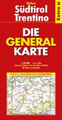 Die Generalkarte Italien Extra 3 Südtirol - Trentino 1:200.000 Leisure, Home & Garden