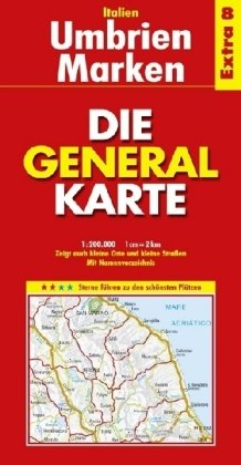 Die Generalkarte Italien Extra 8 Umbrien - Marken 1:200.000 Leisure, Home & Garden