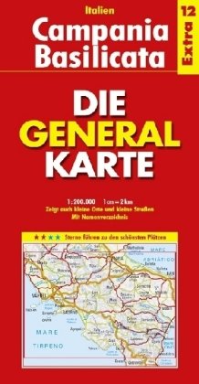 Die Generalkarte Italien Extra 12 Campagnia - Basilicata 1:200.000 Leisure, Home & Garden