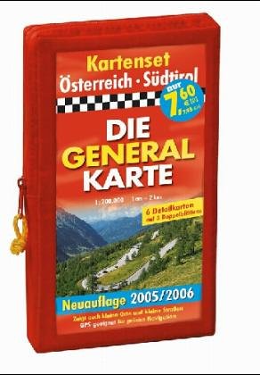 Die Generalkarte Pocket Österreich: Blatt 1-3 und Südtirol in Kartentasche 1:200000 Maps & Plans