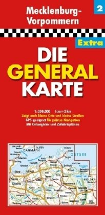 Die Generalkarte Extra Mecklenburg-Vorpommern 1:200 000 Leisure, Home & Garden