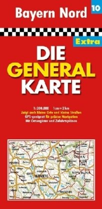 Die Generalkarte Extra Bayern Nord 1:200 000 Leisure, Home & Garden