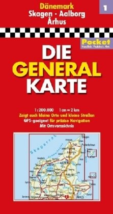 Generalkarte Dänemark Pocket Blatt 1 Skagen /Aalborg /Arhus: 1:200000: Zeigt auch kleine Orte und kleine Straßen. GPS-geeignet für präzise Navigation. Mit Ortsverzeichnis Leisure, Home & Garden