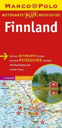 Marco Polo Autokarte plus Reiseguide Finnland 1:850 000: 150 Highlights u. Insider-Tipps Maps & Plans