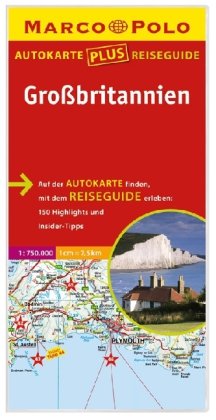 Marco Polo Autokarte plus Reiseguide Großbritannien 1:750 000: 150 Highlights u. Insider-Tipps Leisure, Home & Garden