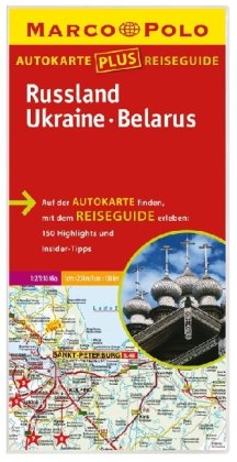 Marco Polo Autokarte plus Reiseguide Russland, Ukraine, Belarus 1:2 Mio./1:10 Mio.: 150 Highlights u. Insider-Tipps Leisure, Home & Garden Books