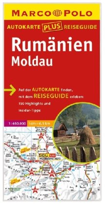 Marco Polo Autokarte plus Reiseguide Rumänien, Moldau 1:650 000: 150 Highlights u. Insider-Tipps Leisure, Home & Garden