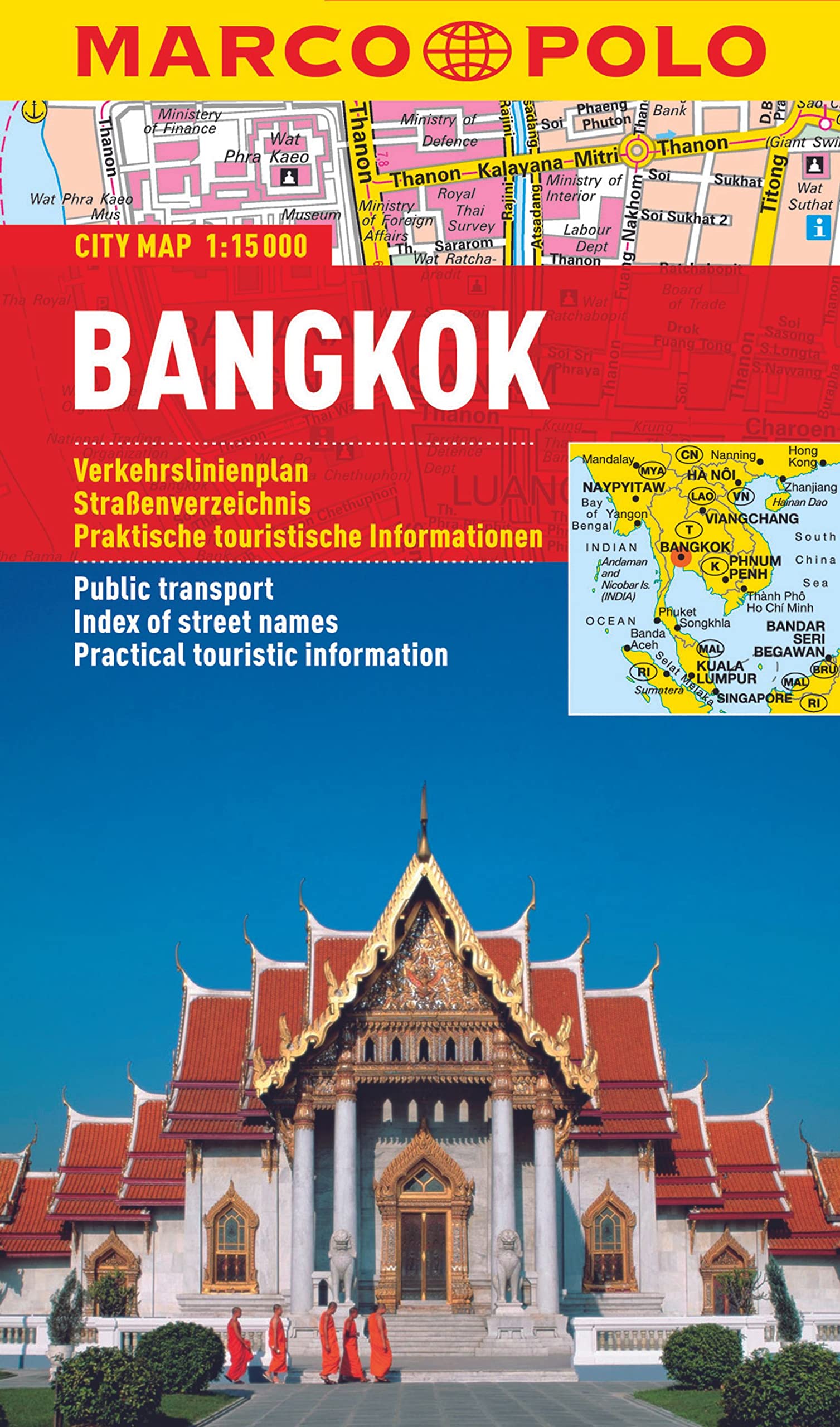 MARCO POLO Cityplan Bangkok 1:15.000: Verkehrslinienplan, Straßenverzeichnis, Praktische touristische Informationen Leisure, Home & Garden