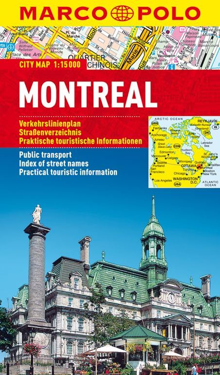 MARCO POLO Cityplan Montreal 1 : 15.000 Leisure, Home & Garden