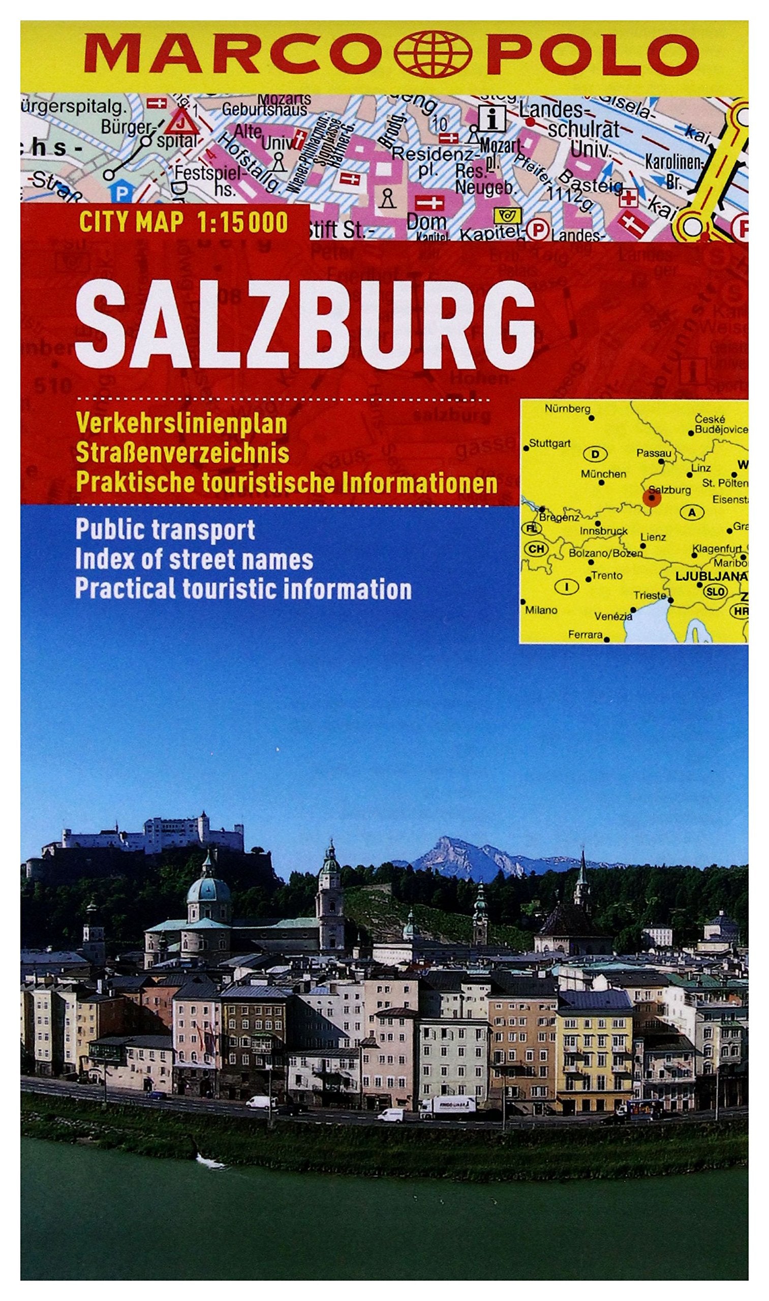 MARCO POLO Cityplan Salzburg 1:15 000 book