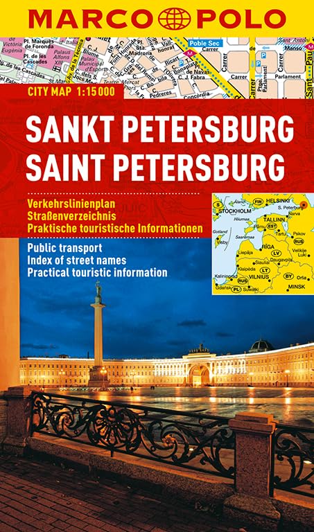 MARCO POLO Cityplan Sankt Petersburg 1 : 15 000 Leisure, Home & Garden