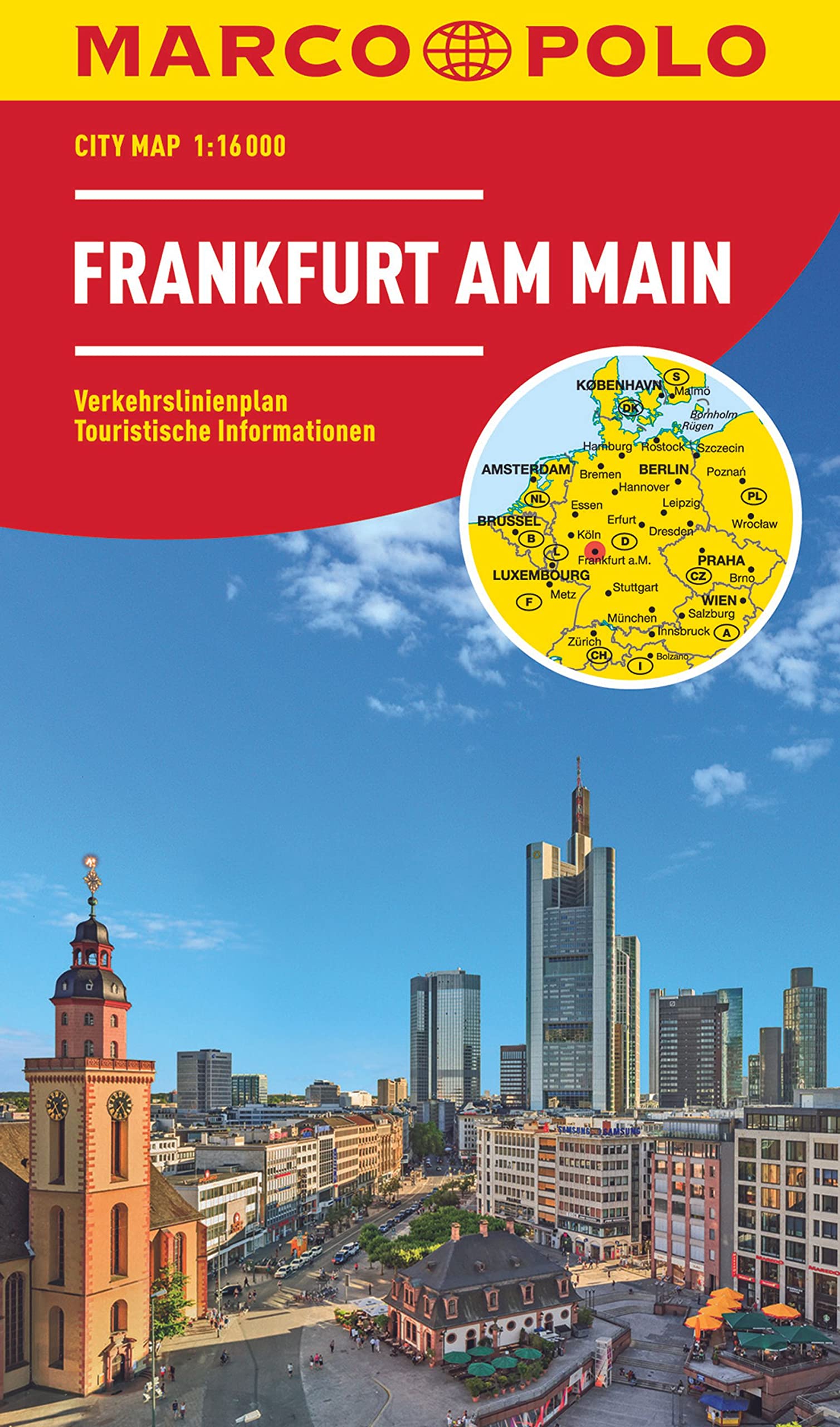 MARCO POLO Cityplan Frankfurt am Main 1:16.000 book