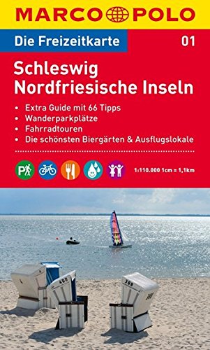 MARCO POLO Freizeitkarte Schleswig, Nordfriesische Inseln 1:110.000: Wanderparkplätze, Fahrradtouren, Die schönsten Biergärten & Ausflugslokale Leisure, Home & Garden