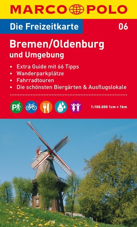 MARCO POLO Freizeitkarte Bremen, Oldenburg und Umgebung 1:100.000: Wanderparkplätze, Fahrradtouren, Die schönsten Biergärten & Ausflugslokale Leisure, Home & Garden