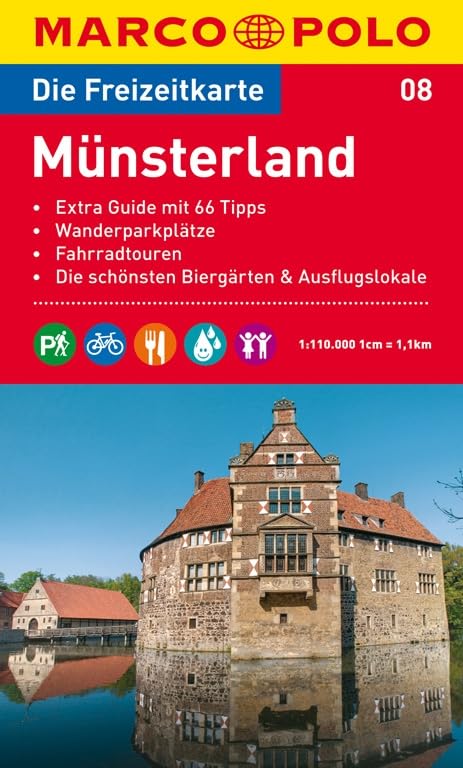 MARCO POLO Freizeitkarte 08 Münsterland 1 : 1100 00 Leisure, Home & Garden